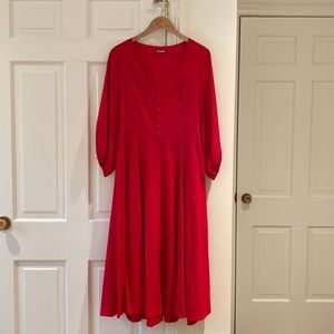 Staud red dress